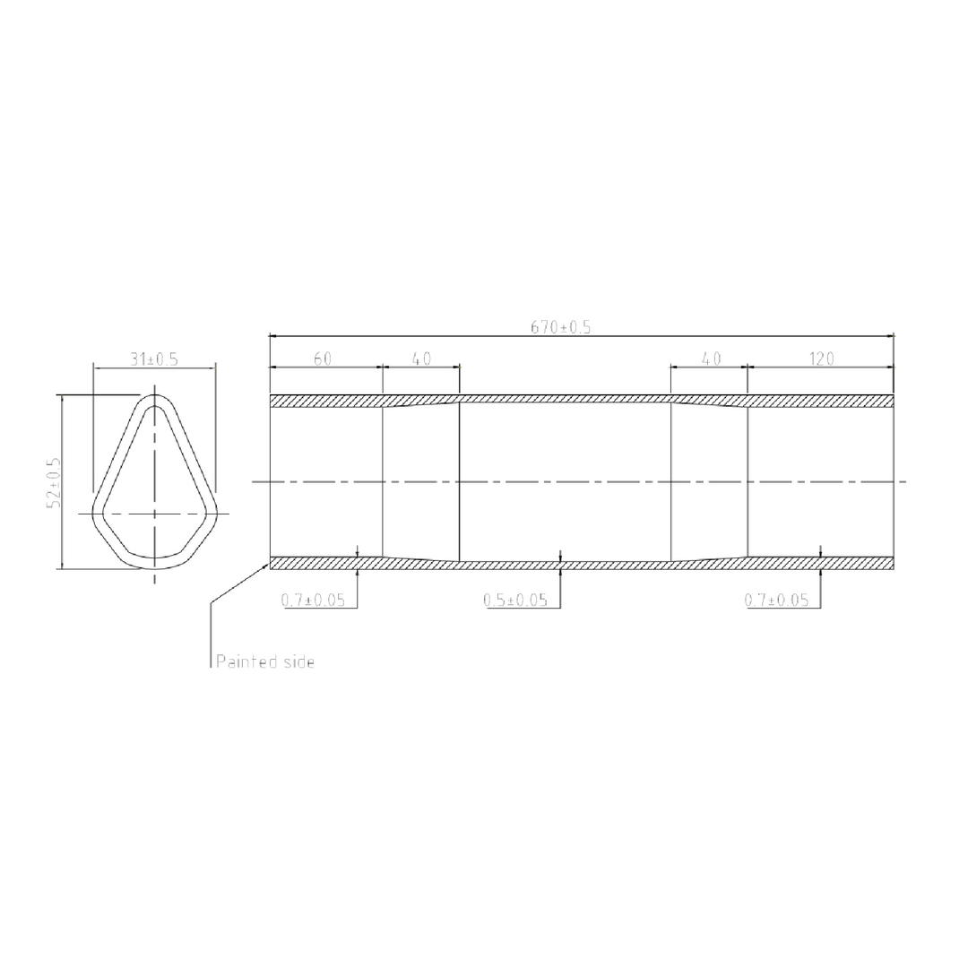 Custom Zona Mega Oversize Aero Track Tube Set – Metal-Guru.com